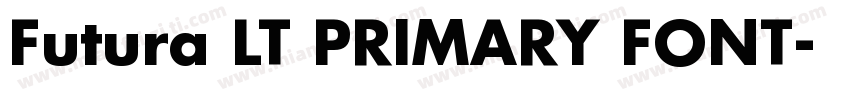 Futura LT PRIMARY FONT字体转换
